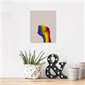 Picture of Rainbow Fist _GroupedProduct_Rectangle_Portrait_Unframed_Print_Only_