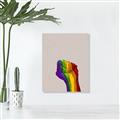 Picture of Rainbow Fist _GroupedProduct_Rectangle_Portrait_Unframed_Print_Only_