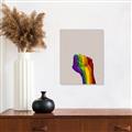 Picture of Rainbow Fist _GroupedProduct_Rectangle_Portrait_Unframed_Print_Only_