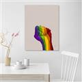 Picture of Rainbow Fist _GroupedProduct_Rectangle_Portrait_Unframed_Print_Only_