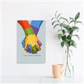 Picture of Rainbow Hands _GroupedProduct_Rectangle_Portrait_Unframed_Print_Only_