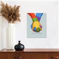 Picture of Rainbow Hands _GroupedProduct_Rectangle_Portrait_Unframed_Print_Only_