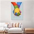 Picture of Rainbow Hands _GroupedProduct_Rectangle_Portrait_Unframed_Print_Only_