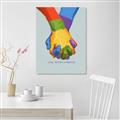Picture of Rainbow Hands _GroupedProduct_Rectangle_Portrait_Unframed_Print_Only_