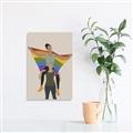 Picture of Two girls with rainbow flag II _GroupedProduct_Rectangle_Portrait_Unframed_Print_Only_