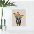 Picture of Two girls with rainbow flag II _GroupedProduct_Rectangle_Portrait_Unframed_Print_Only_