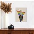 Picture of Two girls with rainbow flag II _GroupedProduct_Rectangle_Portrait_Unframed_Print_Only_