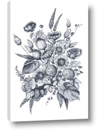 Picture of Sketched Fall Blooms