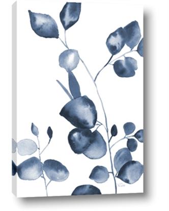 Picture of Blue Water Colour Leaves