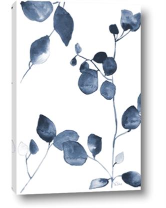 Picture of Blue Water Colour Leaves II