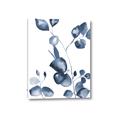 Picture of Blue Water Colour Leaves _GroupedProduct_Rectangle_Portrait_Canvas_
