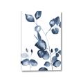 Picture of Blue Water Colour Leaves _GroupedProduct_Rectangle_Portrait_Canvas_