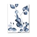 Picture of Blue Water Colour Leaves _GroupedProduct_Rectangle_Portrait_Canvas_