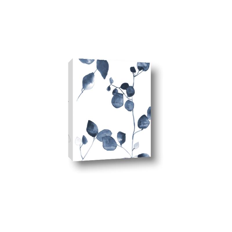 Picture of Blue Water Colour Leaves II _GroupedProduct_Rectangle_Portrait_Canvas_
