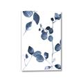Picture of Blue Water Colour Leaves II _GroupedProduct_Rectangle_Portrait_Canvas_