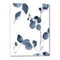 Picture of Blue Water Colour Leaves II _GroupedProduct_Rectangle_Portrait_Canvas_