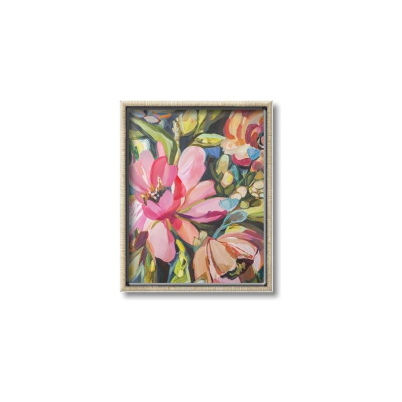 Picture of Mosiac Floral _GroupedProduct_Rectangle_Portrait_Canvas_Framed_