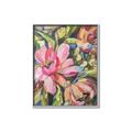 Picture of Mosiac Floral _GroupedProduct_Rectangle_Portrait_Canvas_Framed_