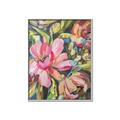 Picture of Mosiac Floral _GroupedProduct_Rectangle_Portrait_Canvas_Framed_