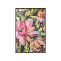 Picture of Mosiac Floral _GroupedProduct_Rectangle_Portrait_Canvas_Framed_