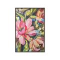Picture of Mosiac Floral _GroupedProduct_Rectangle_Portrait_Canvas_Framed_