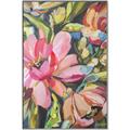 Picture of Mosiac Floral _GroupedProduct_Rectangle_Portrait_Canvas_Framed_