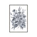 Picture of Sketched Fall Blooms _GroupedProduct_Rectangle_Portrait_Canvas_Framed_