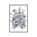 Picture of Sketched Fall Blooms _GroupedProduct_Rectangle_Portrait_Canvas_Framed_