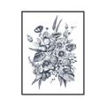 Picture of Sketched Fall Blooms _GroupedProduct_Rectangle_Portrait_Canvas_Framed_
