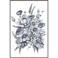 Picture of Sketched Fall Blooms _GroupedProduct_Rectangle_Portrait_Canvas_Framed_