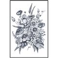 Picture of Sketched Fall Blooms _GroupedProduct_Rectangle_Portrait_Canvas_Framed_