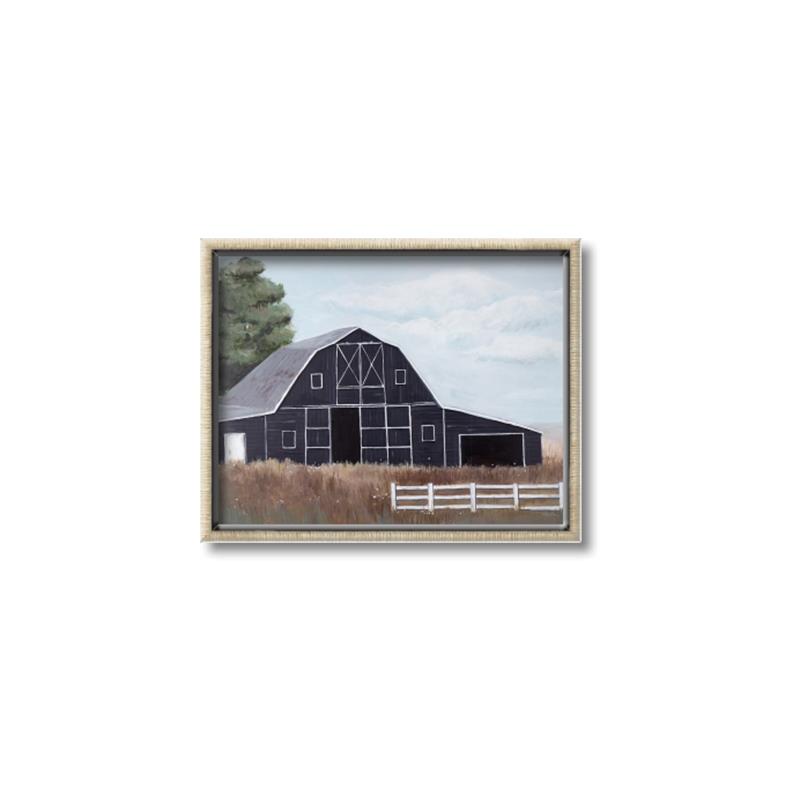 Picture of Black Barn _GroupedProduct_Rectangle_Landscape_Canvas_Framed_