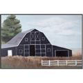 Picture of Black Barn _GroupedProduct_Rectangle_Landscape_Canvas_Framed_