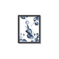 Picture of Blue Water Colour Leaves _GroupedProduct_Rectangle_Portrait_Canvas_Framed_