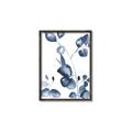 Picture of Blue Water Colour Leaves _GroupedProduct_Rectangle_Portrait_Canvas_Framed_