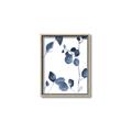 Picture of Blue Water Colour Leaves II _GroupedProduct_Rectangle_Portrait_Canvas_Framed_