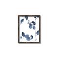 Picture of Blue Water Colour Leaves II _GroupedProduct_Rectangle_Portrait_Canvas_Framed_