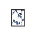 Picture of Blue Water Colour Leaves II _GroupedProduct_Rectangle_Portrait_Canvas_Framed_