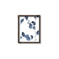 Picture of Blue Water Colour Leaves II _GroupedProduct_Rectangle_Portrait_Canvas_Framed_