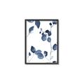 Picture of Blue Water Colour Leaves II _GroupedProduct_Rectangle_Portrait_Canvas_Framed_