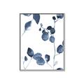 Picture of Blue Water Colour Leaves II _GroupedProduct_Rectangle_Portrait_Canvas_Framed_