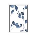 Picture of Blue Water Colour Leaves II _GroupedProduct_Rectangle_Portrait_Canvas_Framed_