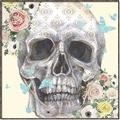 Picture of Rose Skull _GroupedProduct_Square_Canvas_Framed_