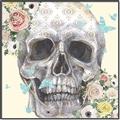Picture of Rose Skull _GroupedProduct_Square_Canvas_Framed_