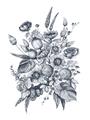 Picture of Sketched Fall Blooms _GroupedProduct_Rectangle_Portrait_Unframed_Print_Only_
