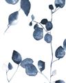 Picture of Blue Water Colour Leaves II _GroupedProduct_Rectangle_Portrait_Unframed_Print_Only_