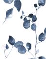 Picture of Blue Water Colour Leaves II _GroupedProduct_Rectangle_Portrait_Unframed_Print_Only_