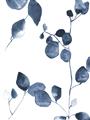 Picture of Blue Water Colour Leaves II _GroupedProduct_Rectangle_Portrait_Unframed_Print_Only_