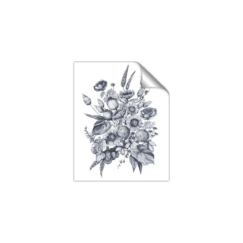 Picture of Sketched Fall Blooms _GroupedProduct_Rectangle_Portrait_Unframed_Print_Only_