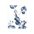 Picture of Blue Water Colour Leaves _GroupedProduct_Rectangle_Portrait_Unframed_Print_Only_